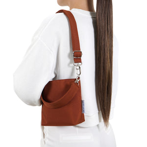 
                
                    Load image into Gallery viewer, THE BUCKET BAG | BRICK RED
                
            
